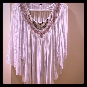 White Embellished Blouse